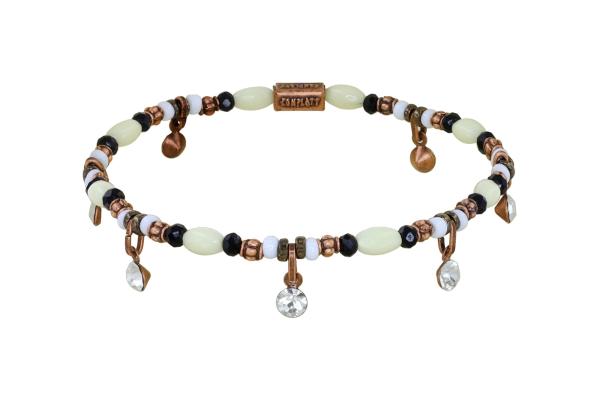 Schwarz/Weiß - Petit Glamour d'Afrique - Armband von Konplott - passend zu African Kiss